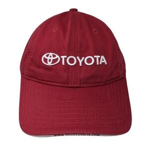 Toyota Hometown Strapback Baseball Cap Red One Size Adjustable Atlanta Cap